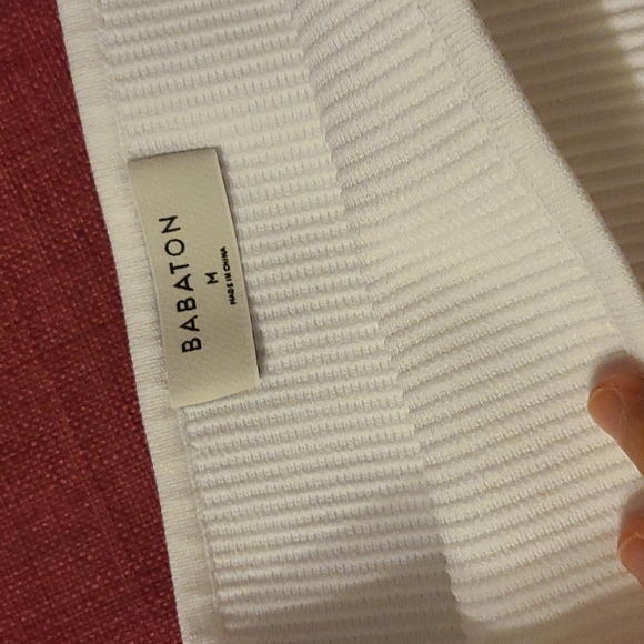 NWOT aritzia babaton sculpt knit tube top white M - Picture 6 of 8